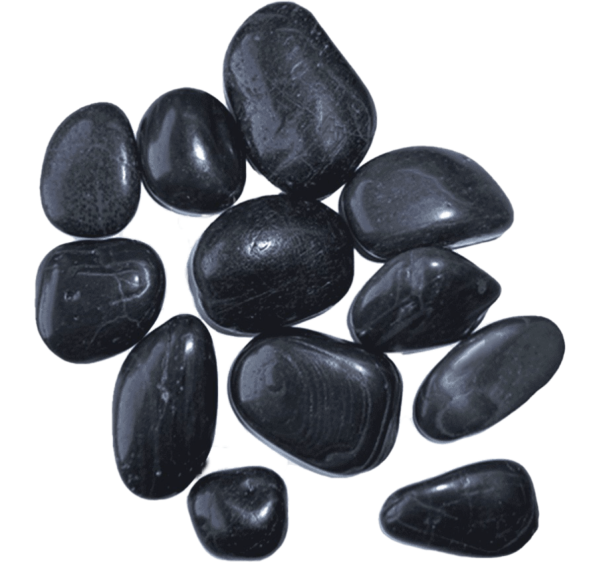 Dymax Black Yuhua Stones 3-5cm / 4kg