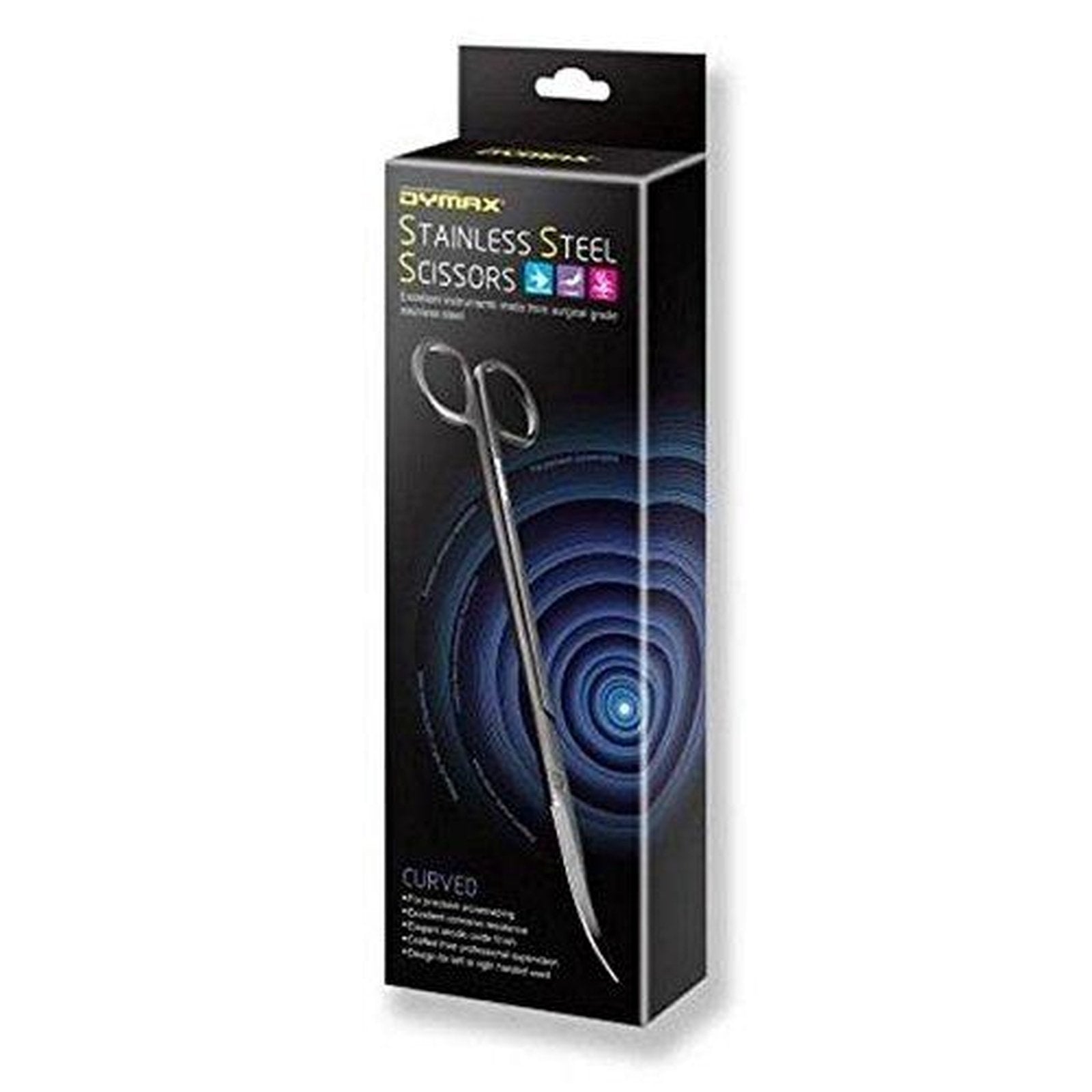 DYMAX STAINLESS STEEL SCISSOR-CURVED