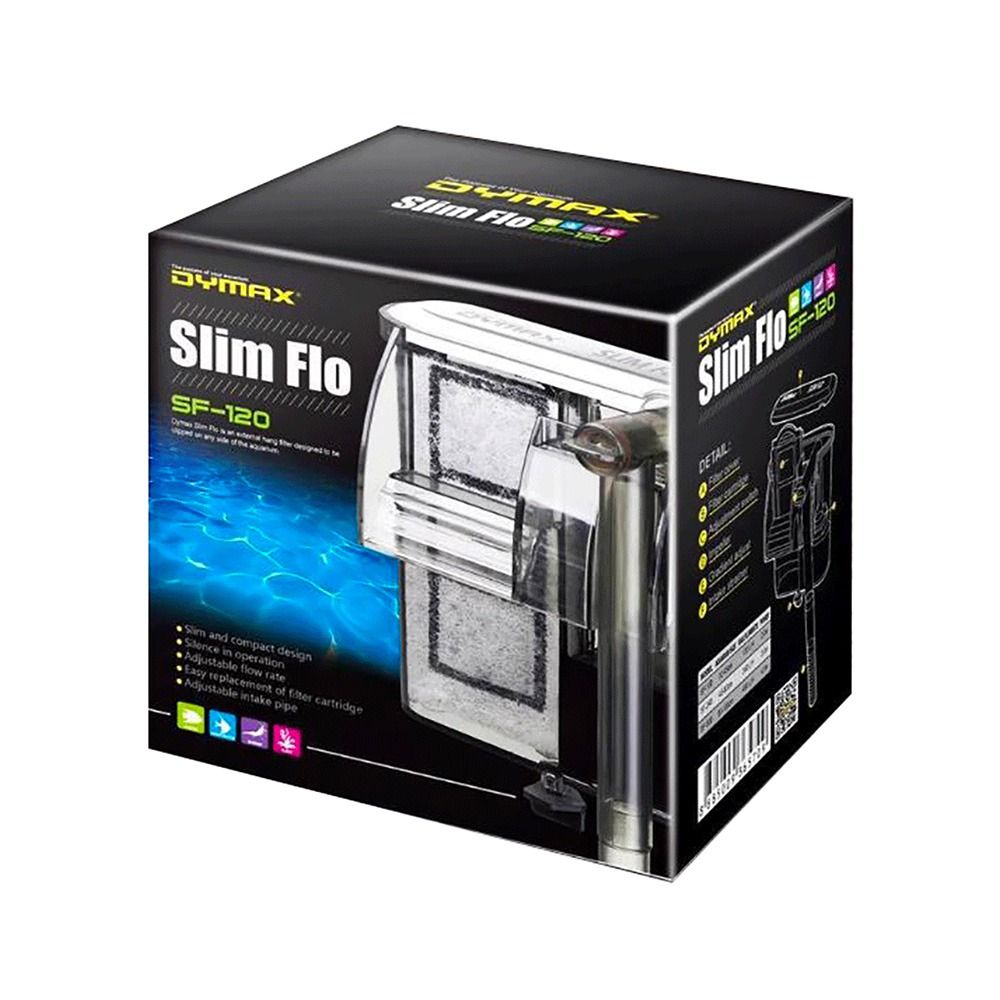 Dymax Slim Flo SF-120 External Hang On Filter