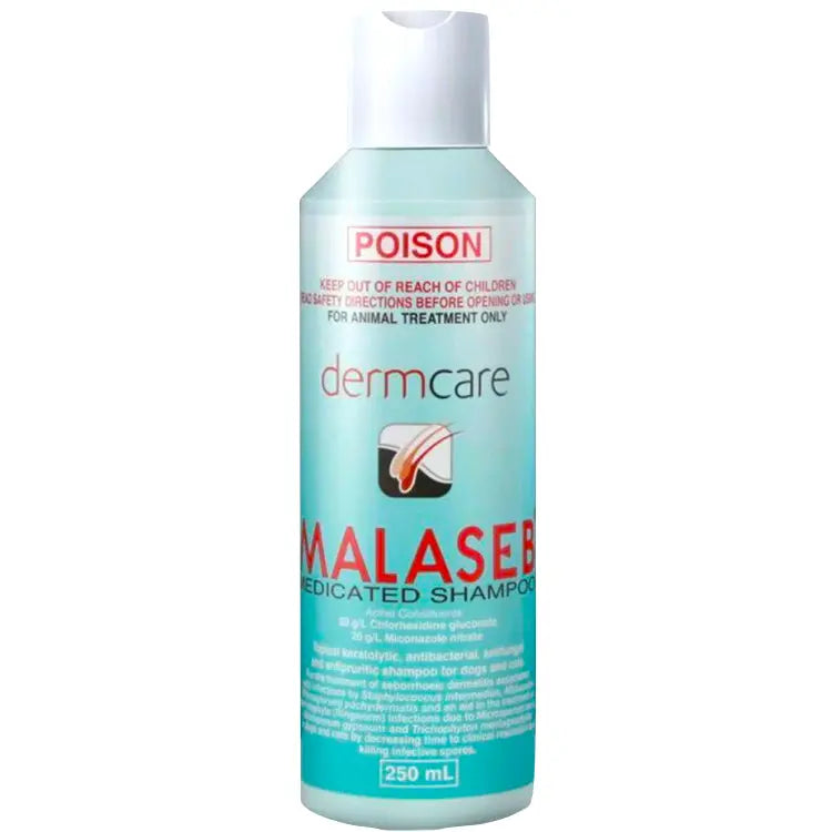 DERMCARE MALASEB MEDICATED PET SHAMPOO FOR DOGS & CATS 250 ML
