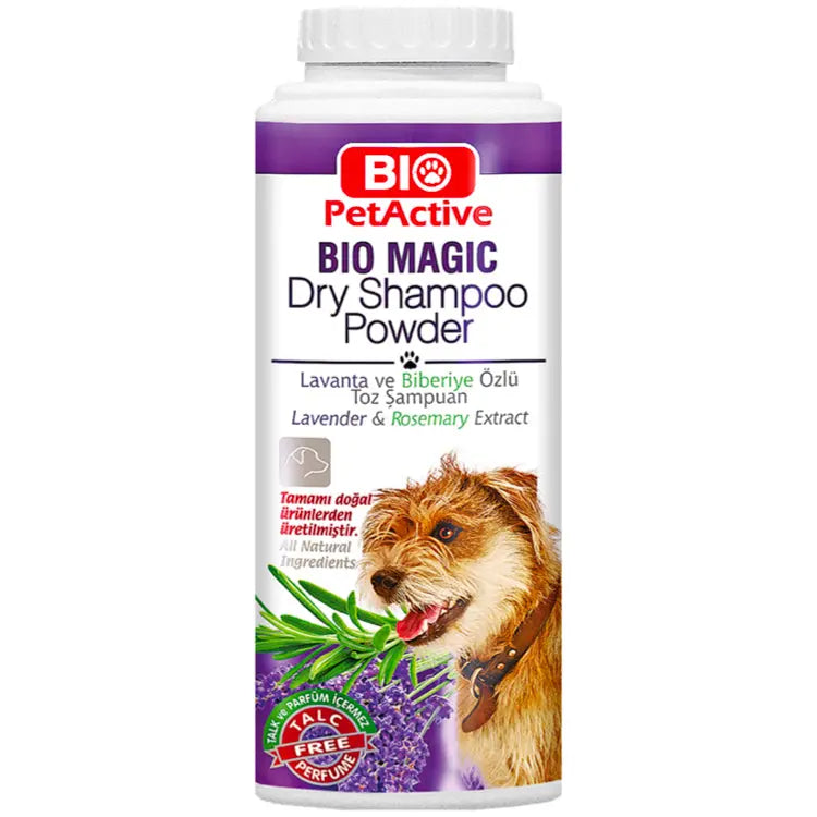 BIO PETACTIVE BIO MAGIC DRY SHAMPOO POWDER FOR DOGS 150G