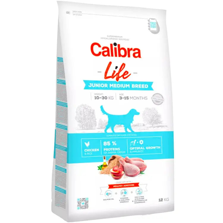 CALIBRA DOG LIFE JUNIOR MEDIUM BREED CHICKEN
