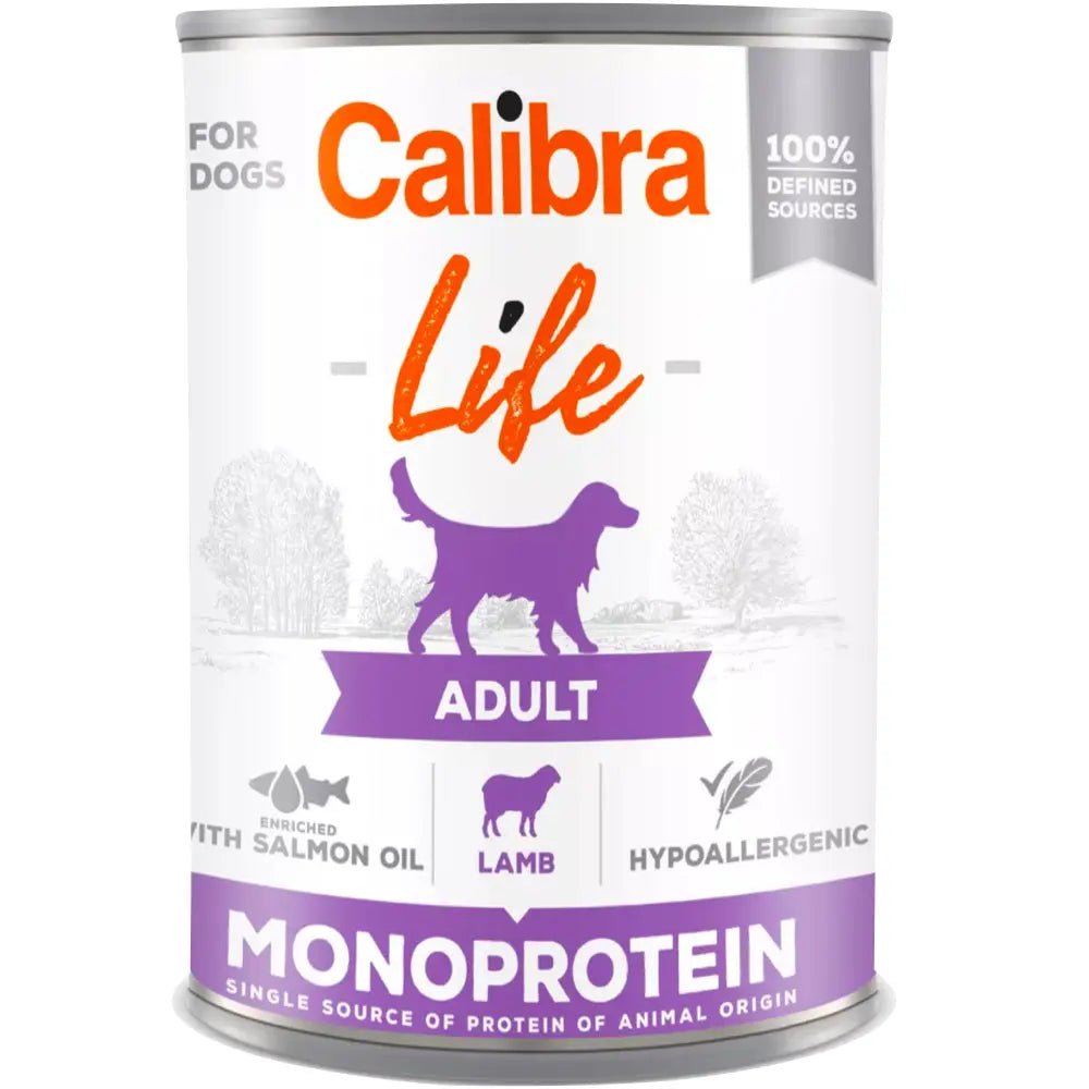 CALIBRA DOG LIFE CAN ADULT LAMB WET FOOD 400 GM