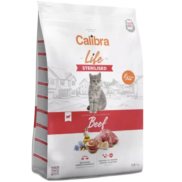 CALIBRA CAT LIFE STERILISED BEEF DRY FOOD