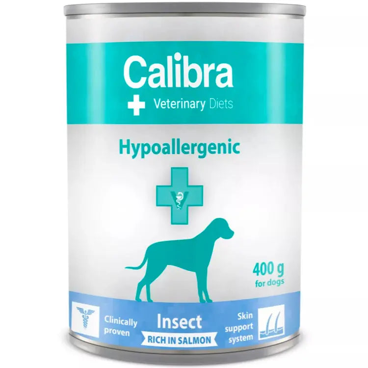 CALIBRA VD CANS DOG HYPOALLERGENIC INSECT & SALMON 400G