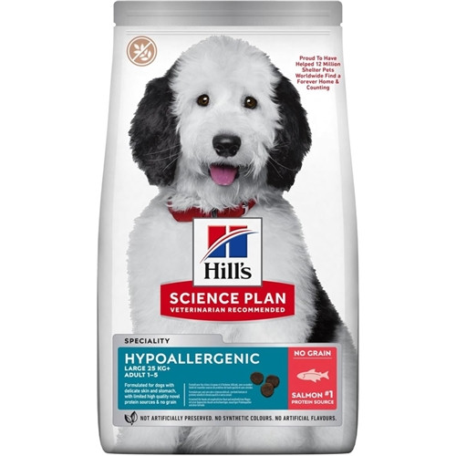 Hill's Science Plan Hypoallergenic Large Breed Adult Dry Dog Food with Salmon - 12kg