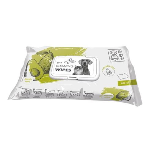 M-PETS Pet Cleaning Wipes Avocado 40pcs