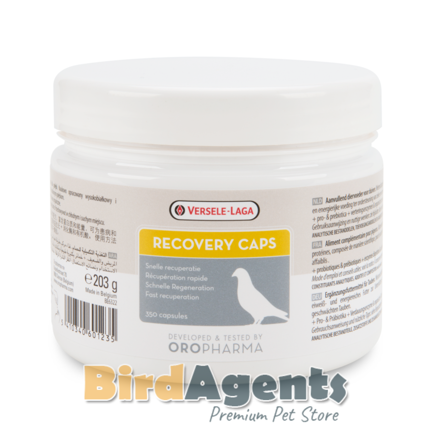 Recovery Caps β Protein & Energy Supplement for Pigeons