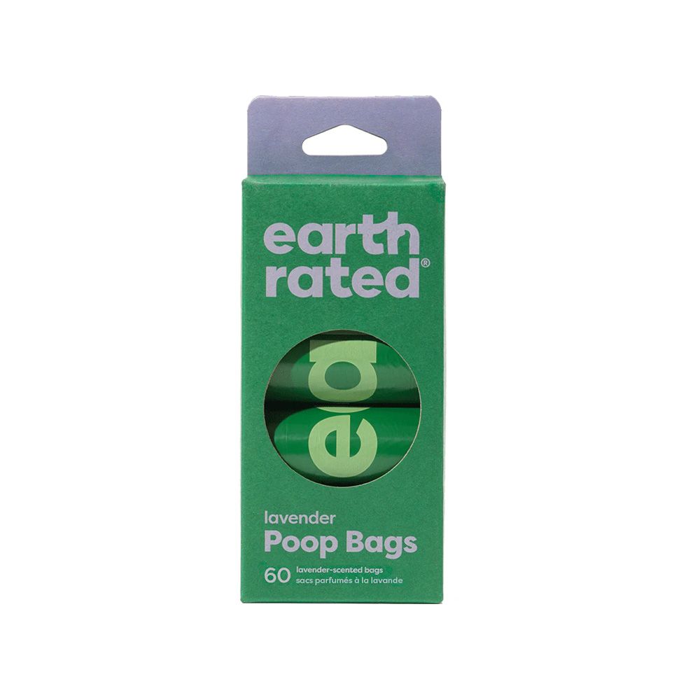 Earth Rated Dog Poop Bags Refill Rolls Lavender - 60 Bags