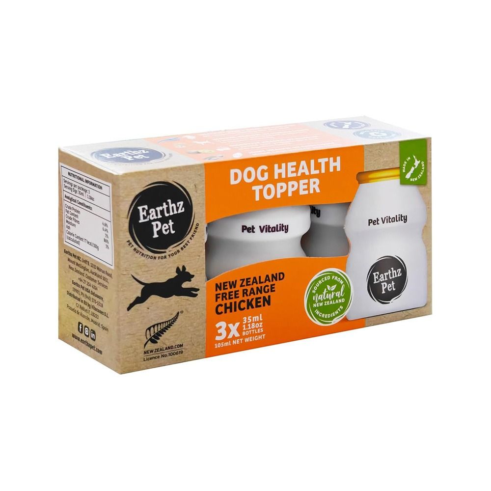 Earthz Pet New Zealand Free Range Chicken Health Topper for Dogs - 105 ml