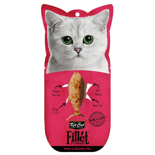 KITCAT FILLET TUNA&SMOKED FISH 30G