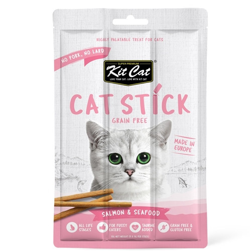 Kit Cat Grain Free Cat Stick Salmon & Seafood 15g