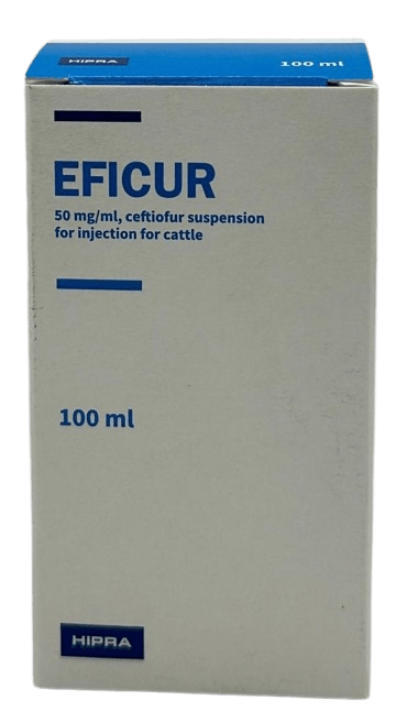 EFICUR 50 mg/ml, ceftiofur 100ml
