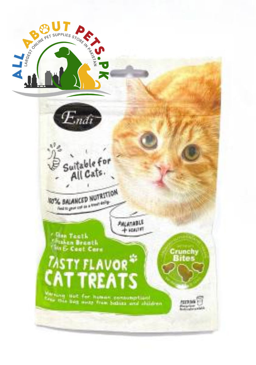 ENDI Tasty Fish Flavored Round Shape Cat Treats 60g