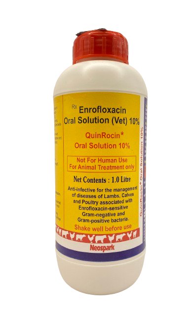QuinRocin Enrofloxacin 10% oral solution 1L