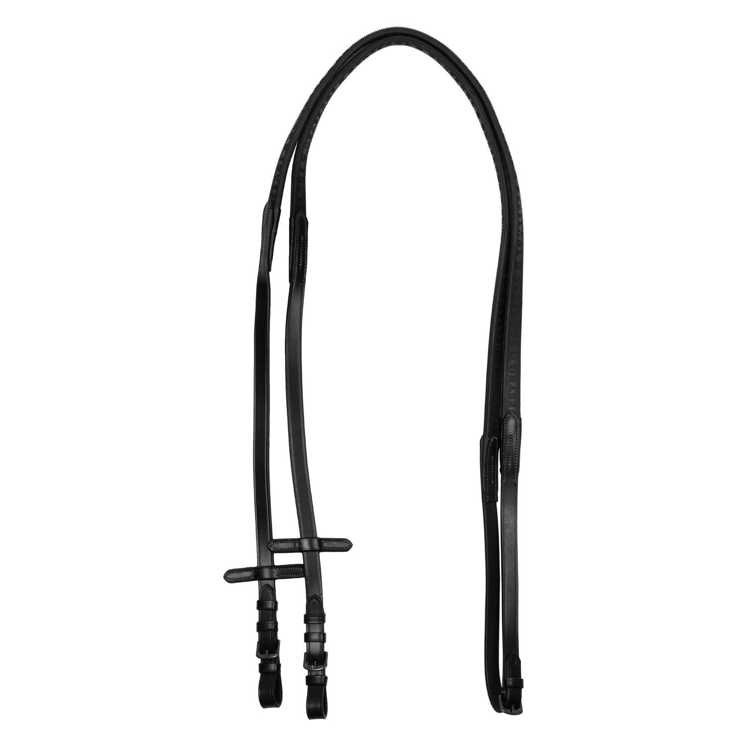 Equestro Rubber Grip Leather Reins