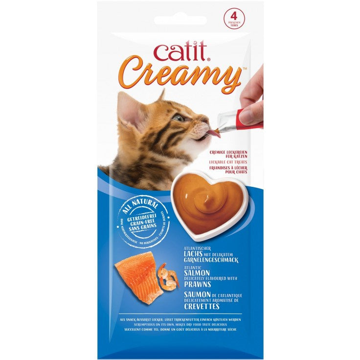 Catit - Creamy Lickable Treats - Salmon & Prawns