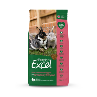 Burgess Excel Nuggets with Cranberry & Thyme for Mature Rabbit - 1.5KG