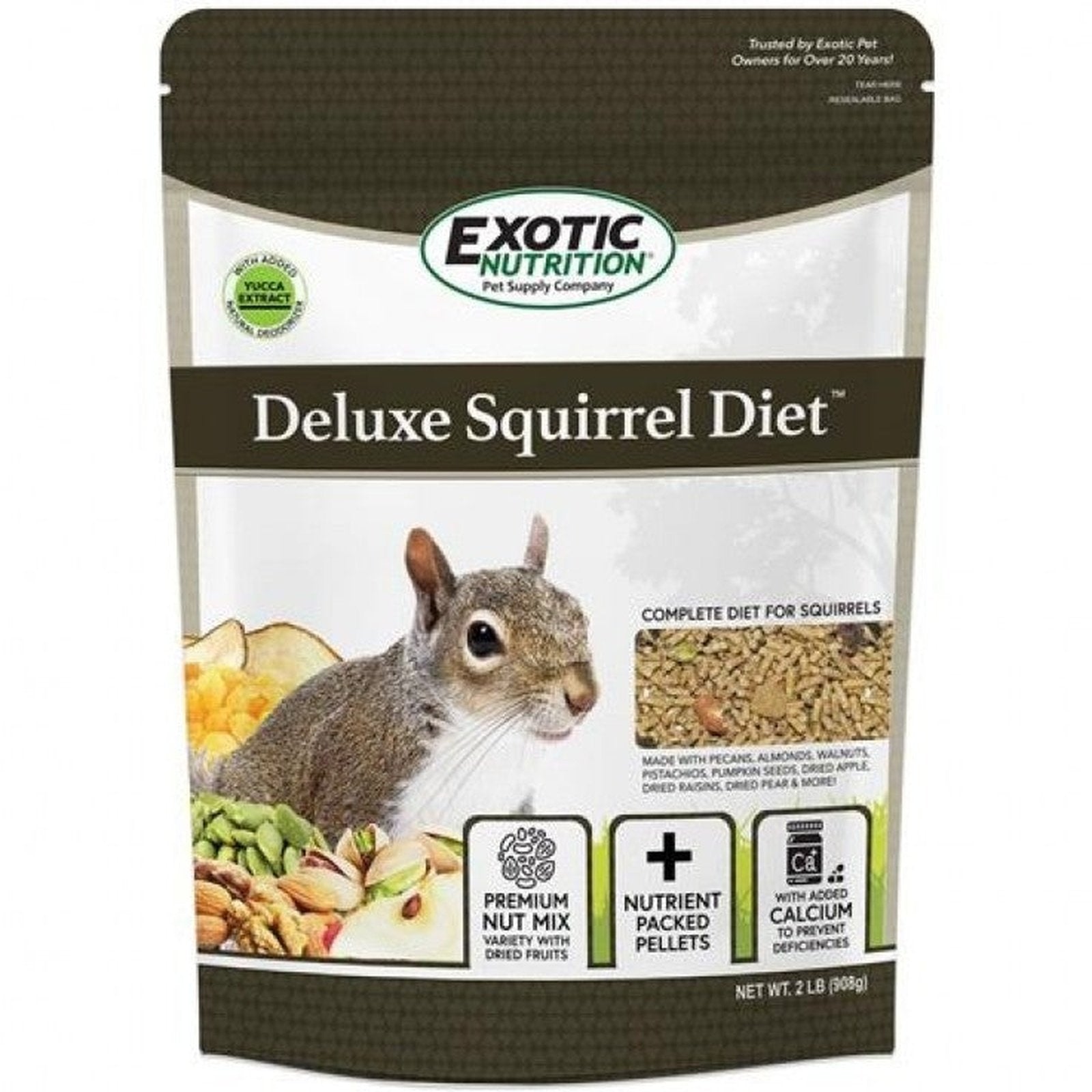 Exotic Nutrition Deluxe Squirrel Diet - 2lb