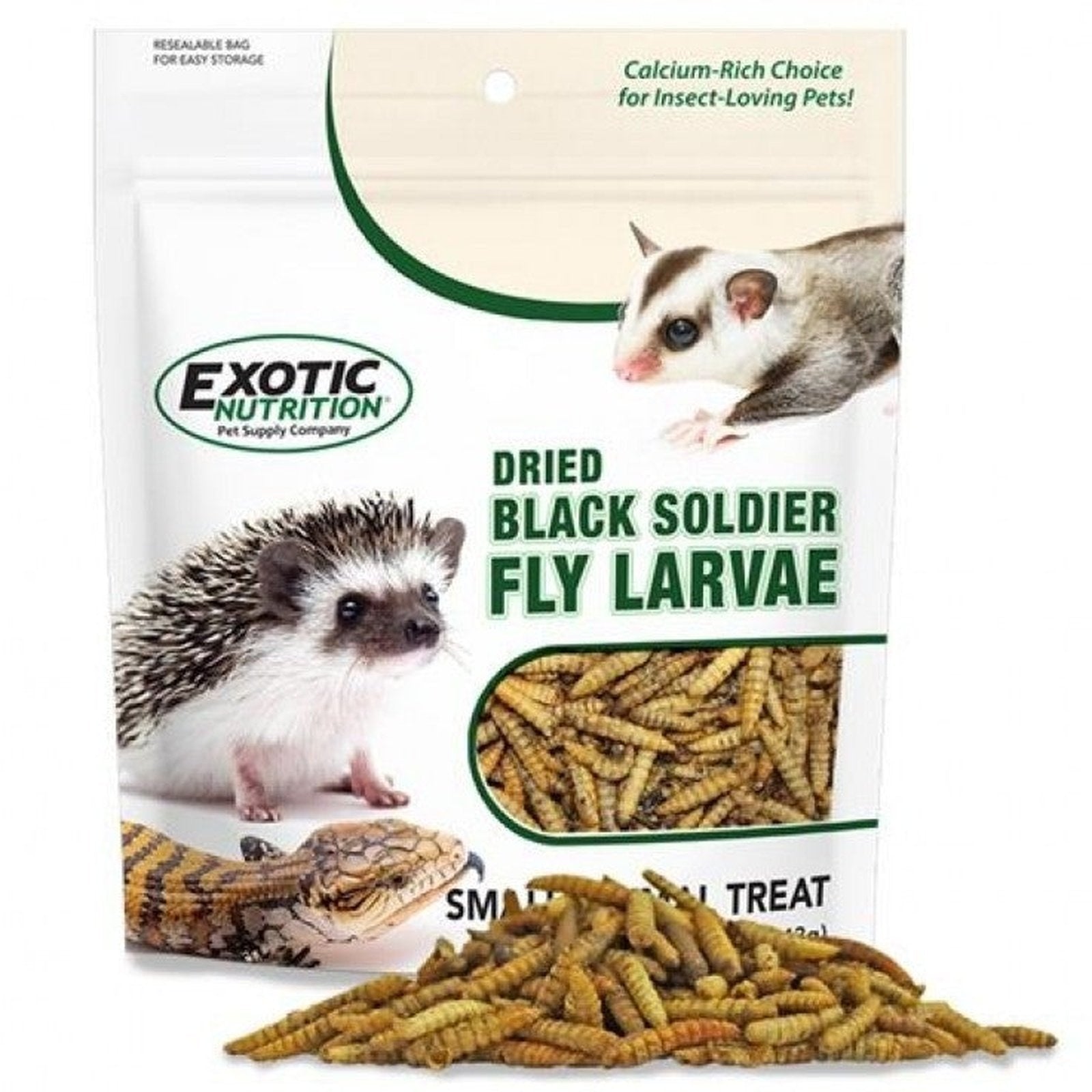 Exotic Nutrition Dried Black Soldier Fly Larvae - 1.5oz