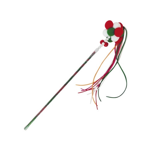 CHRISTMAS CAT POLE CHRISTMAS PON PON 40cm