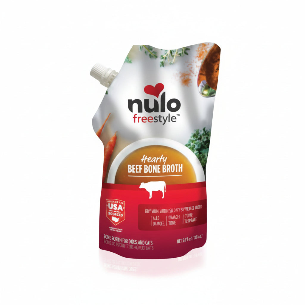 Nulo FreeStyle Dog Cat Beef Bone Broth 20 fl oz Pouch