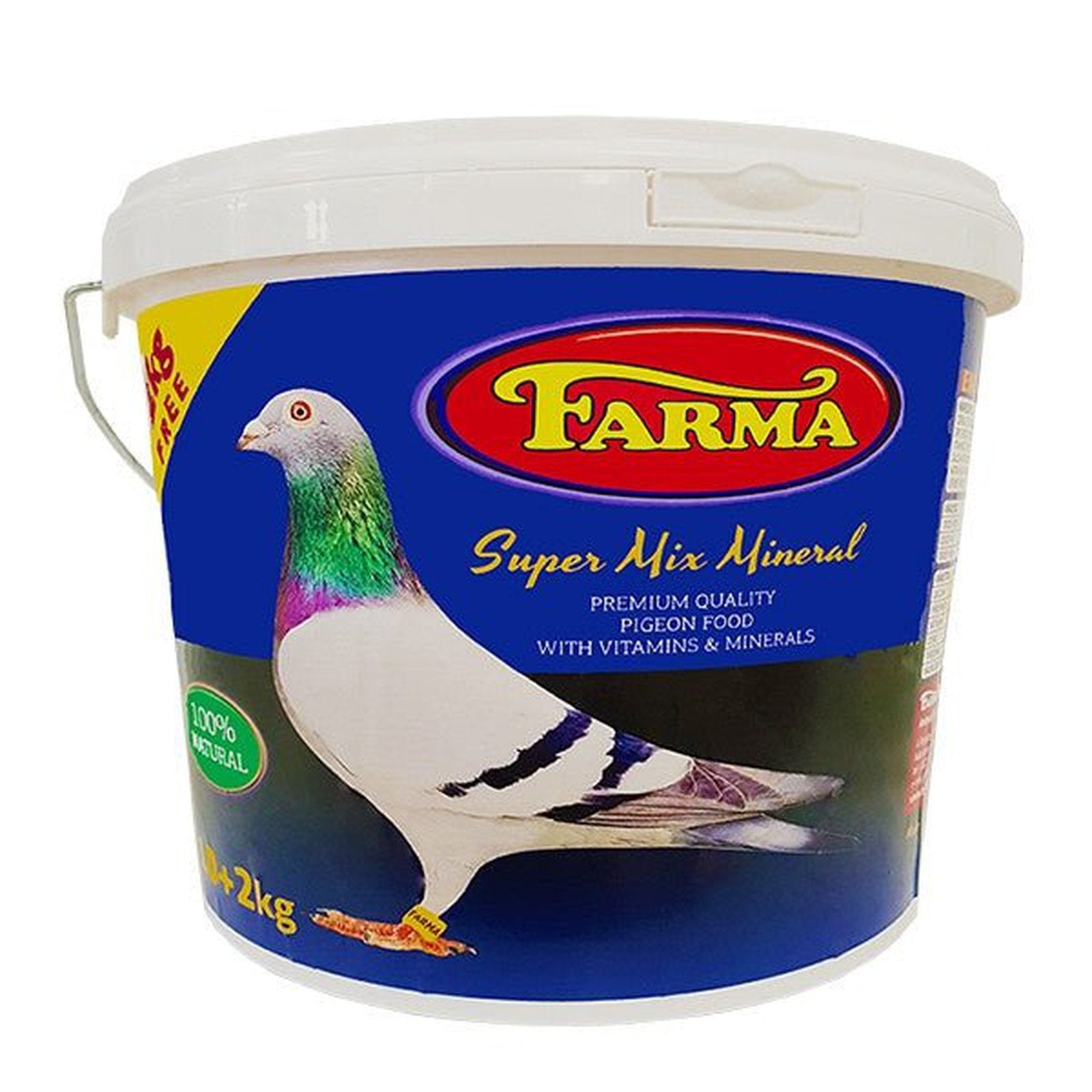 Farma Super Mix of Minerals Pigeon Food - 10+2 kg Free