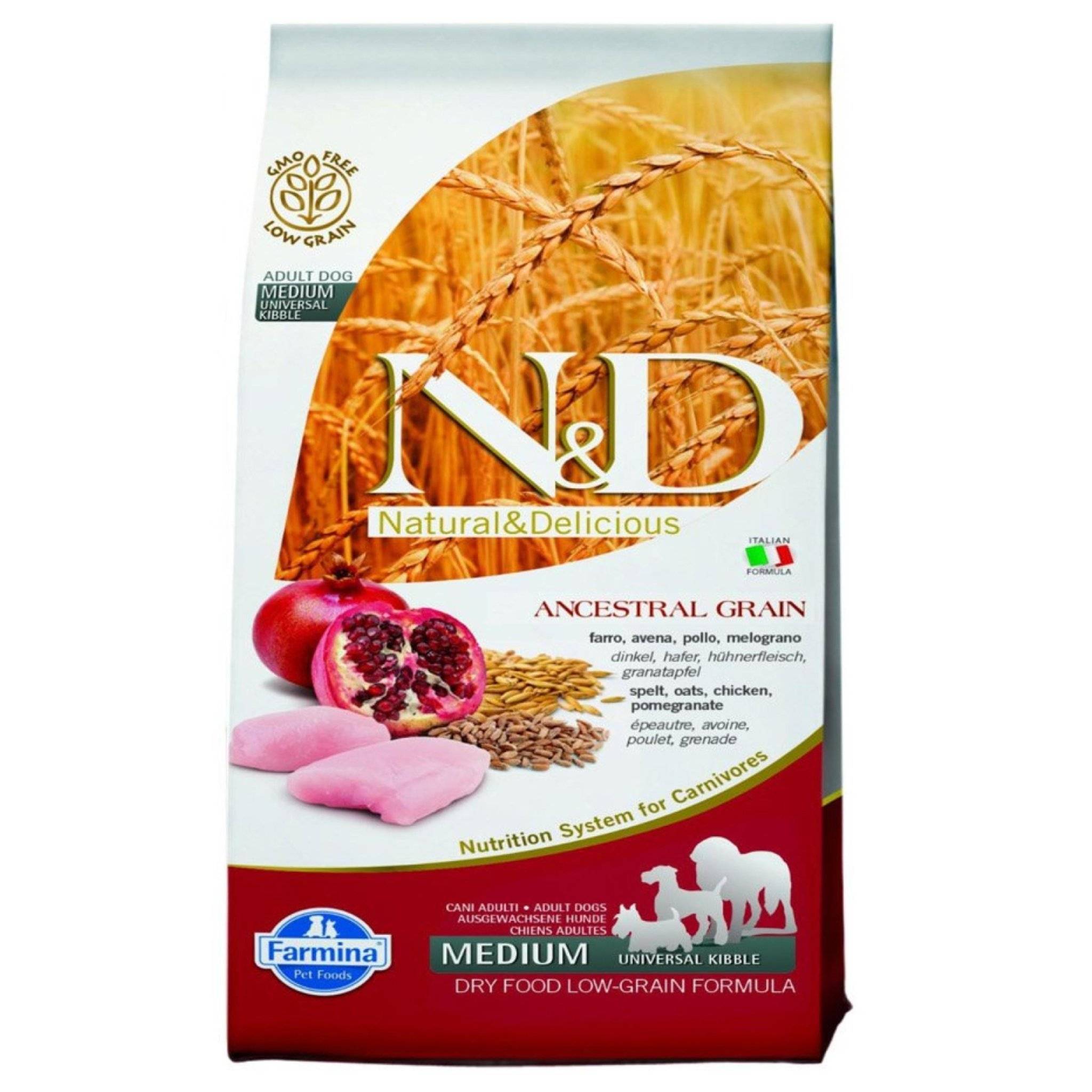 Farmina N&D Low Grain Adult Canine Chicken & Pomegranate 12 KG
