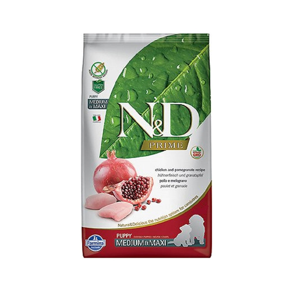Farmina N&D Prime Dog Chicken & Pomogranate Puppy Med/Maxi 12kg