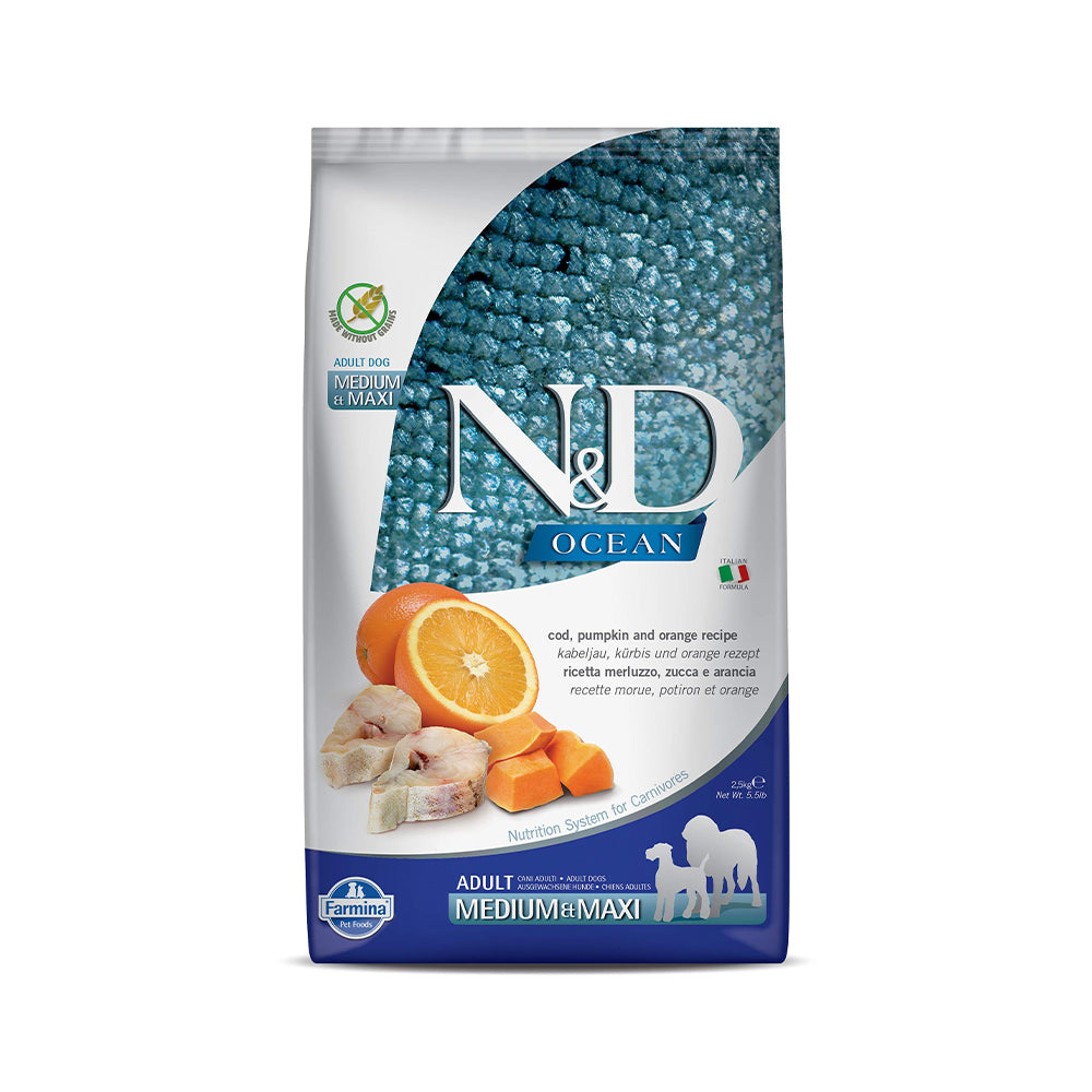 Farmina N&D Ocean Dog Herring & Orange Adult Medium/Maxi 2.5kg