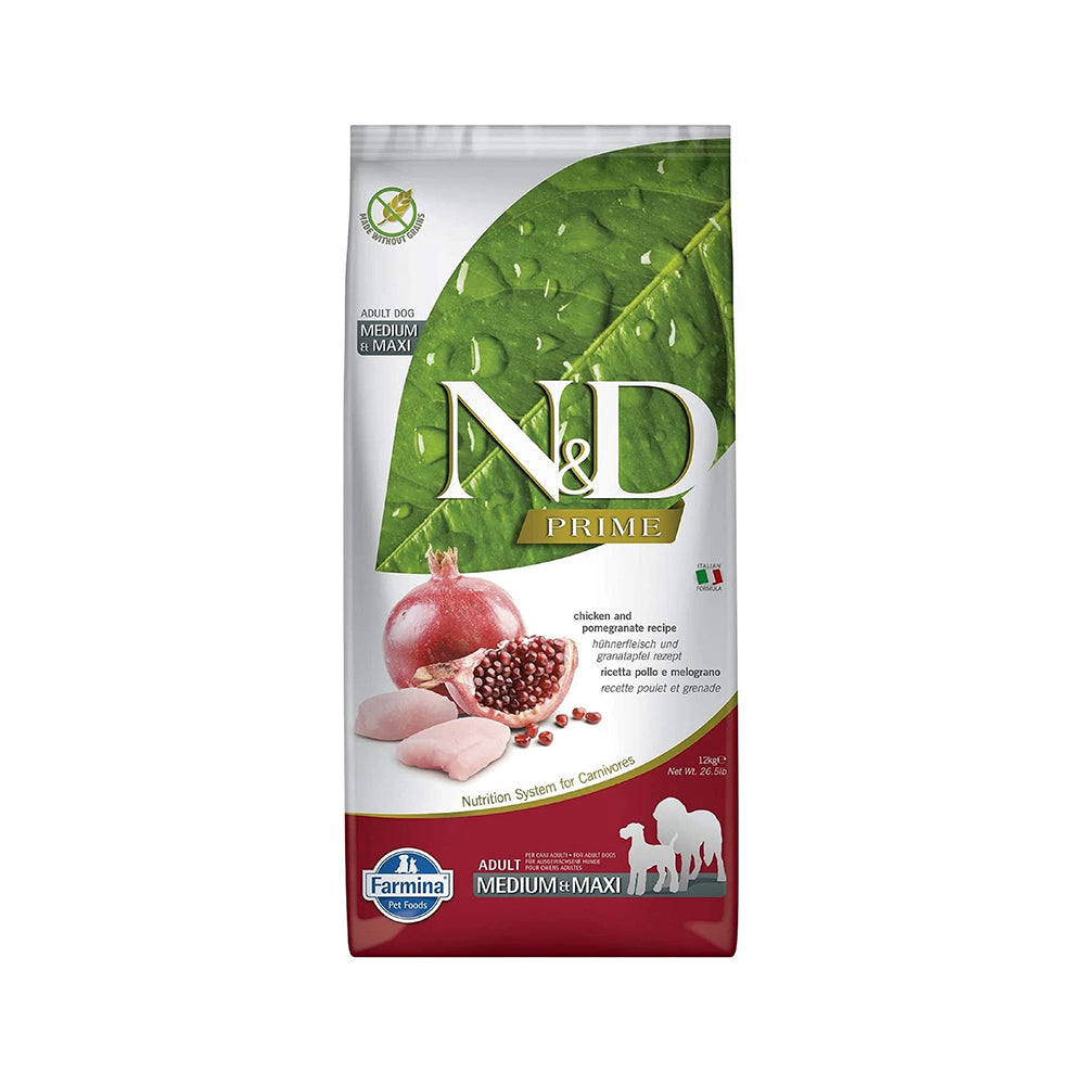 Farmina N&D Prime Dog Chicken & Pomogranate Adult Med/Maxi 12kg
