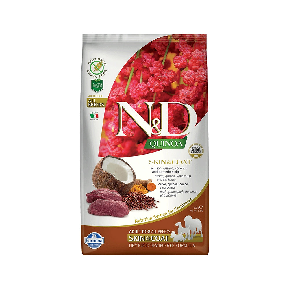 Farmina N&D Quinoa Skin & Coat Venison 2,5 Kg