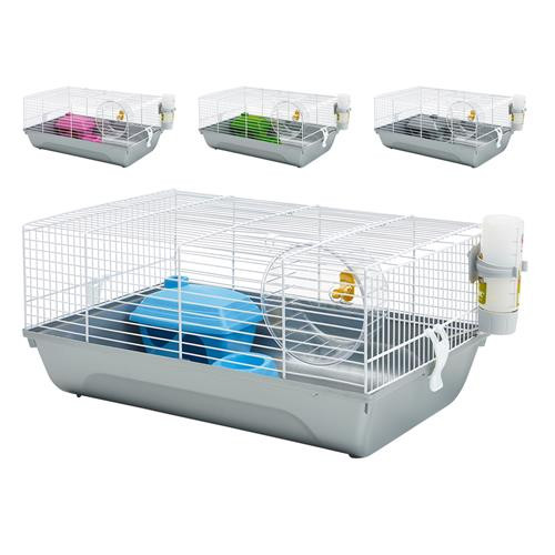 HAMSTER CAGE MARTHA WHITE/ASS.46,5X29,5X21CM