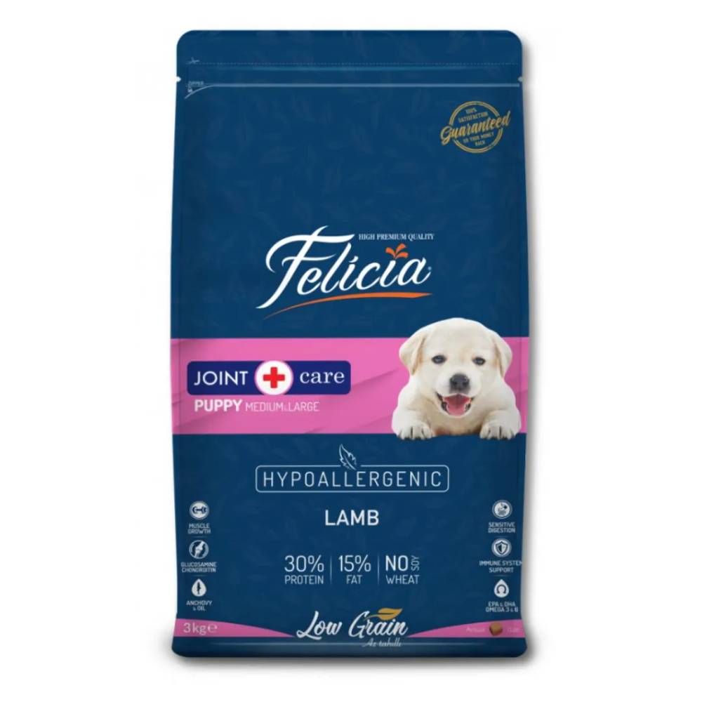 Felicia Joint Puppy Dog Food With Lamb 3 Kg