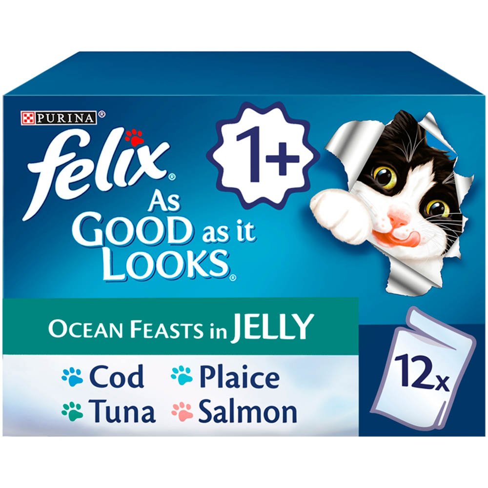 Felix Ocean Feasts Cat Food Jelly Pouch