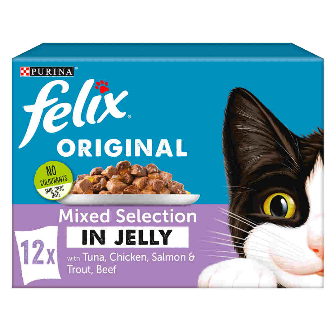 Felix Mix Selection Jelly Tuna Chicken Beef Salmon with Trout