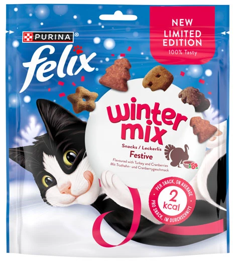 Felix Winter Mix Treats Festive with Turkey and Cranberries Tr103j