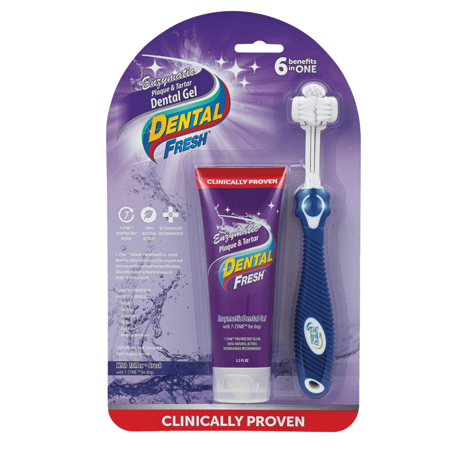 Synergy Labs Dental Fresh Enzymatic Plaque & Tartar Dental Gel 2.5 oz