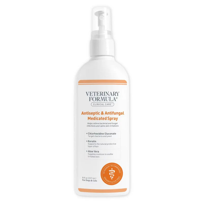 Synergy Labs Veterinary Formula Clinical Care Antiseptic & Antifungal Spray For Dogs & Cats - 236ml