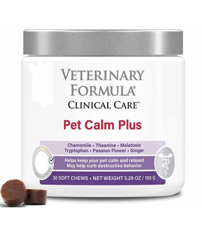 Synergy Labs Veterinary Formula Clinical Care Pet Calm Plus 150g (30 counts)[Count – 30, Weight – 150g]