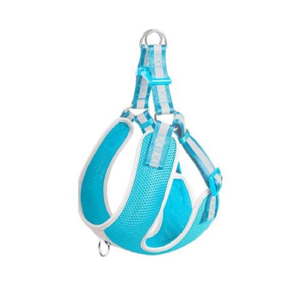 Fida Step-in Dog Harness Reflective - Light Blue - Small