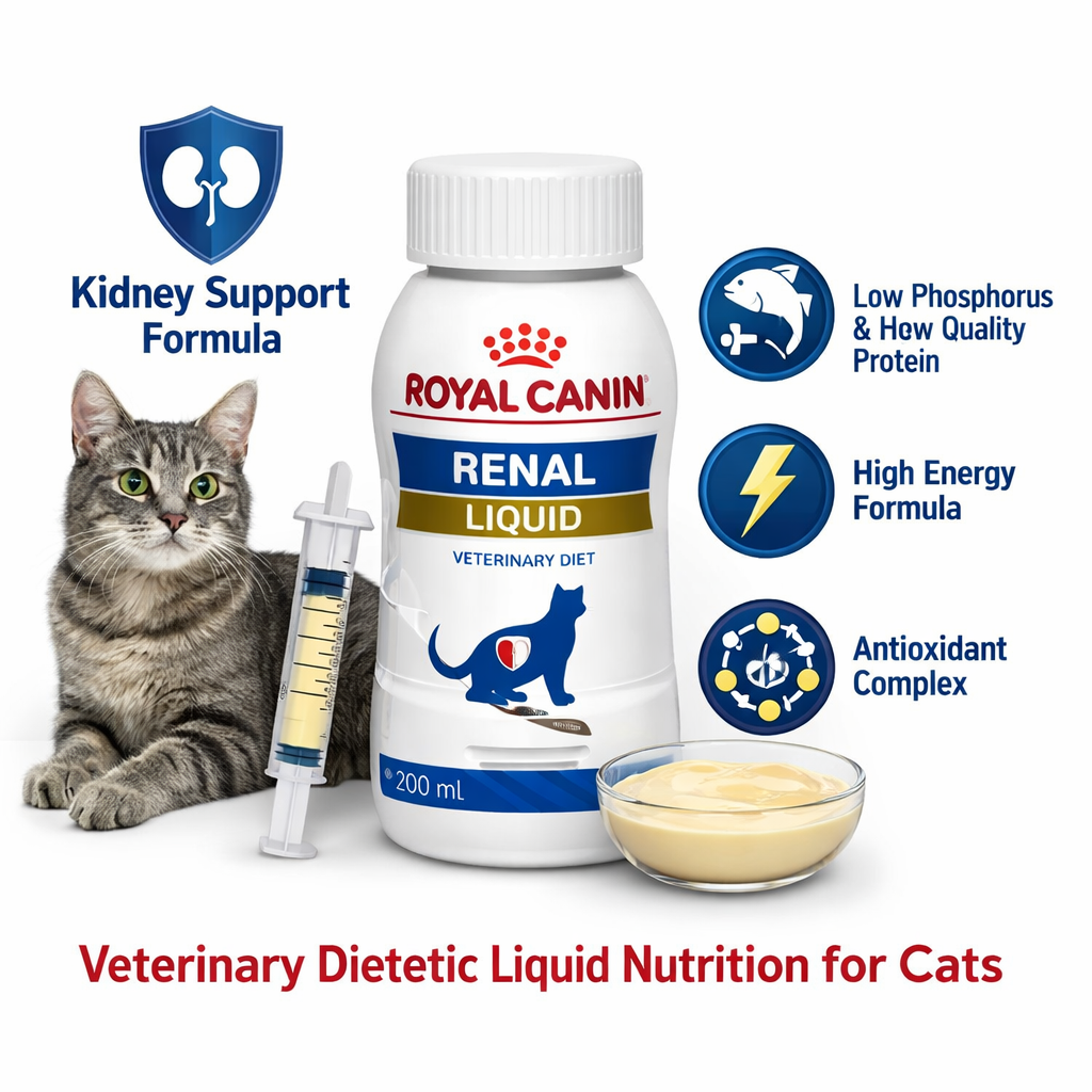 Royal Canin Renal Liquid – Complete Renal Support Liquid Nutrition