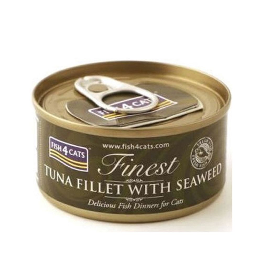 Fish4Cats Tuna Fillet with Seaweed Wet Cat Food - 70g - Pack of 10