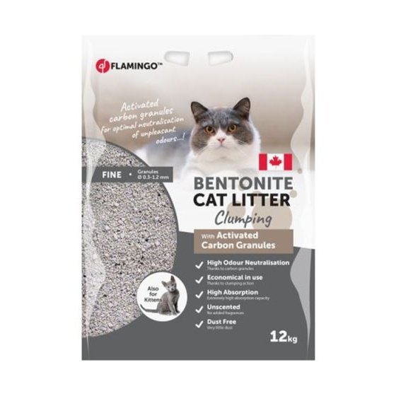 Flamingo Cat Litter Activated Carbon Granules - 12kg