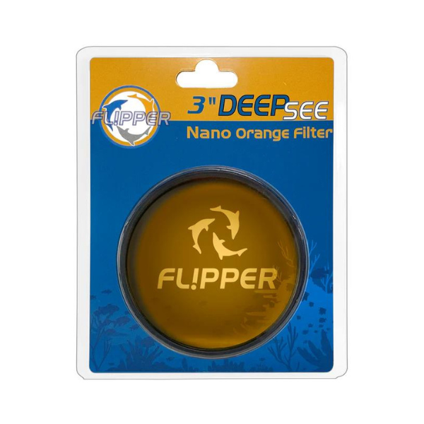 Flipper Deepsee Magnetically Mounted Magnified Aquarium Viewer Nano 3inches (76mm) Orange Filter Lens
