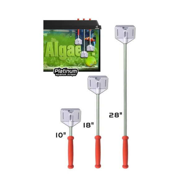 Flipper Platinum Aquarium Hand Scraper for Glass and Acrylic Tanks 28inches