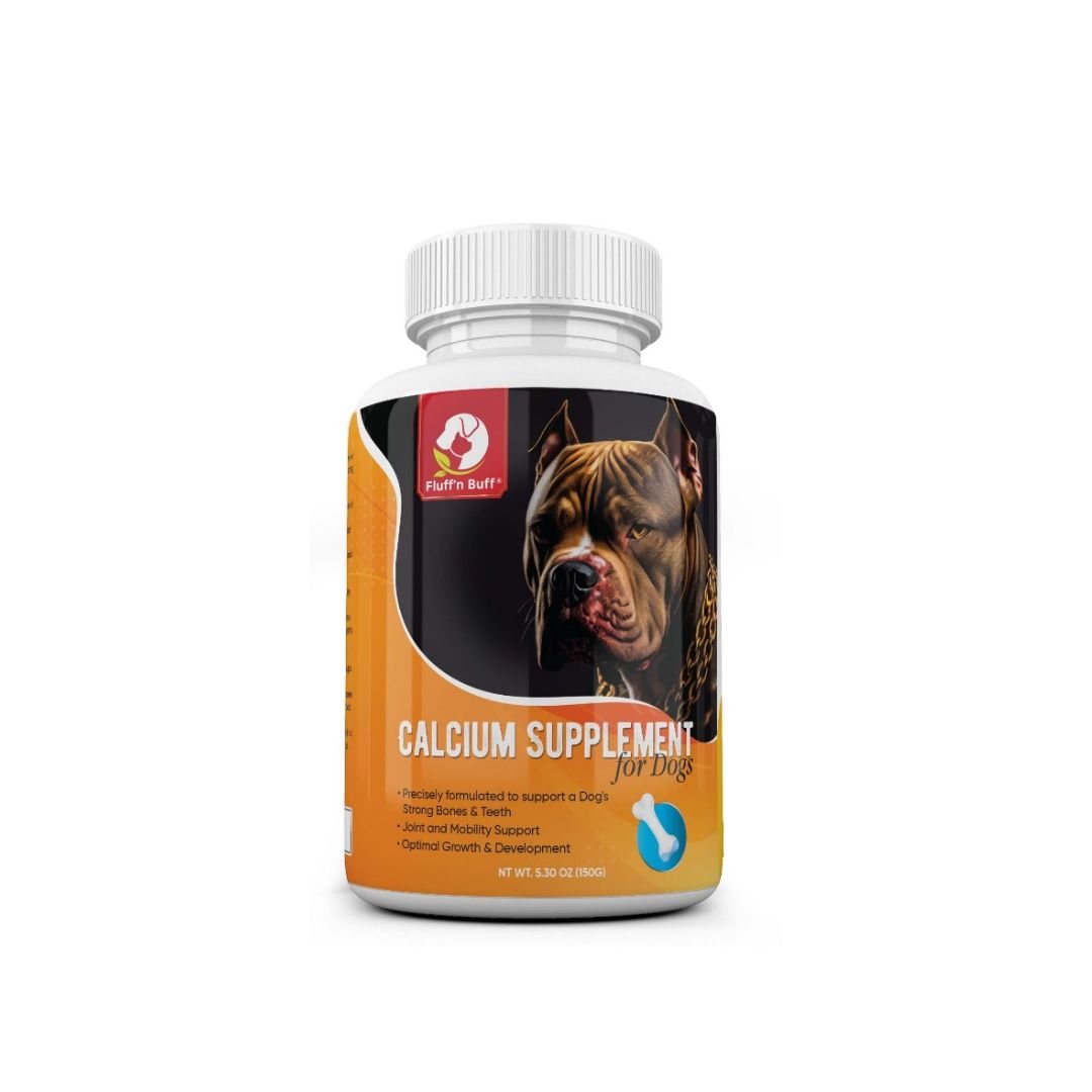 Fluff’n Buff Calcium Supplement for Dogs – 150 Gram