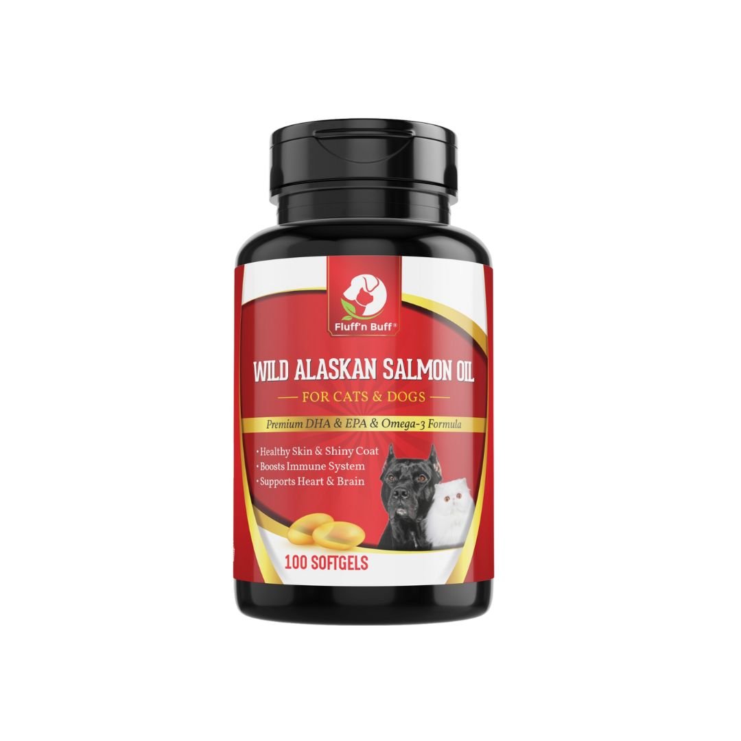 Fluff’n Buff Wild Alaskan Salmon Oil Soft gels Supplement – 100 Gram