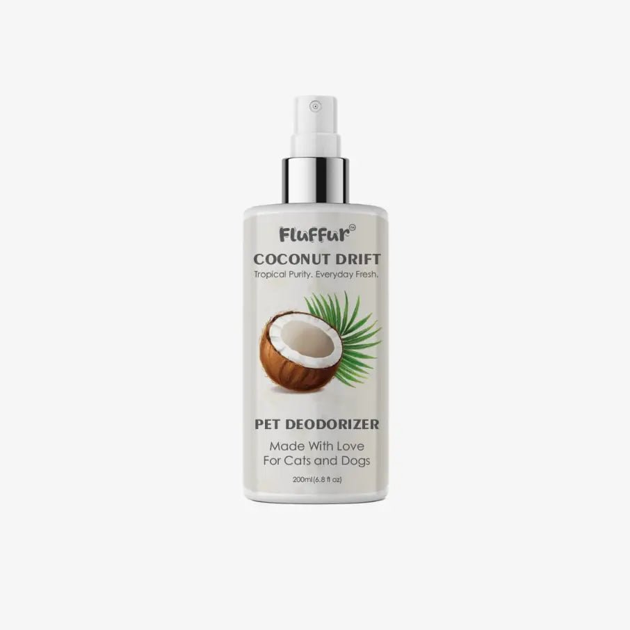 Fluffur Pet Deodorizing Spray for Cats & Dogs – Coconut 200ml