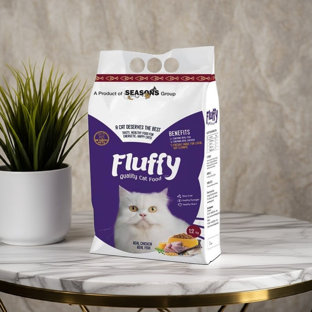 Fluffy Cat Food